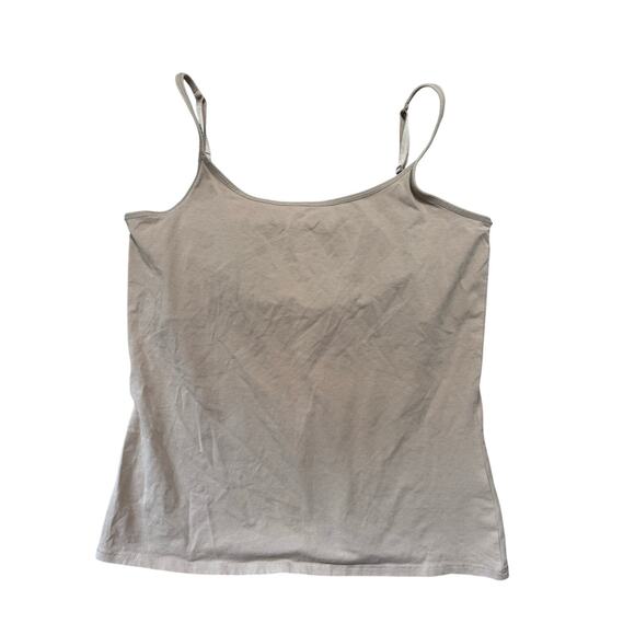 J. Jill Shelf Bra Cami, size Large; Light Tan color, adjustable straps - Picture 1 of 4